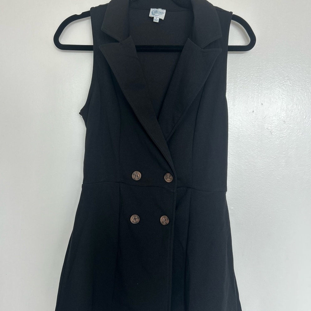Francesca’s Black Romper Dress